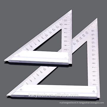 Triangle Square Ruler Acier en alliage d&#39;aluminium